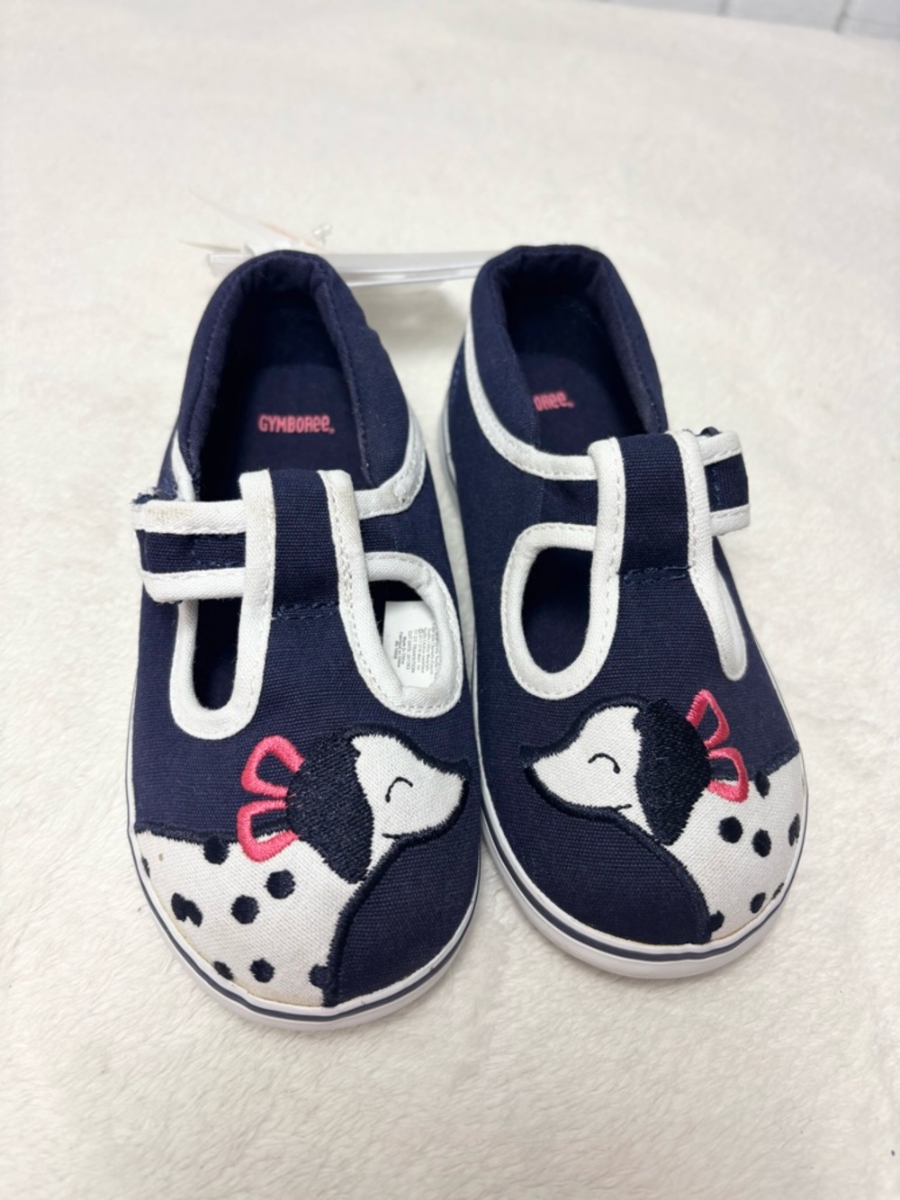 Gymboree Best in Show Navy Blue Canvas‎ Puppy Dog Shoes Size 10 Toddler
